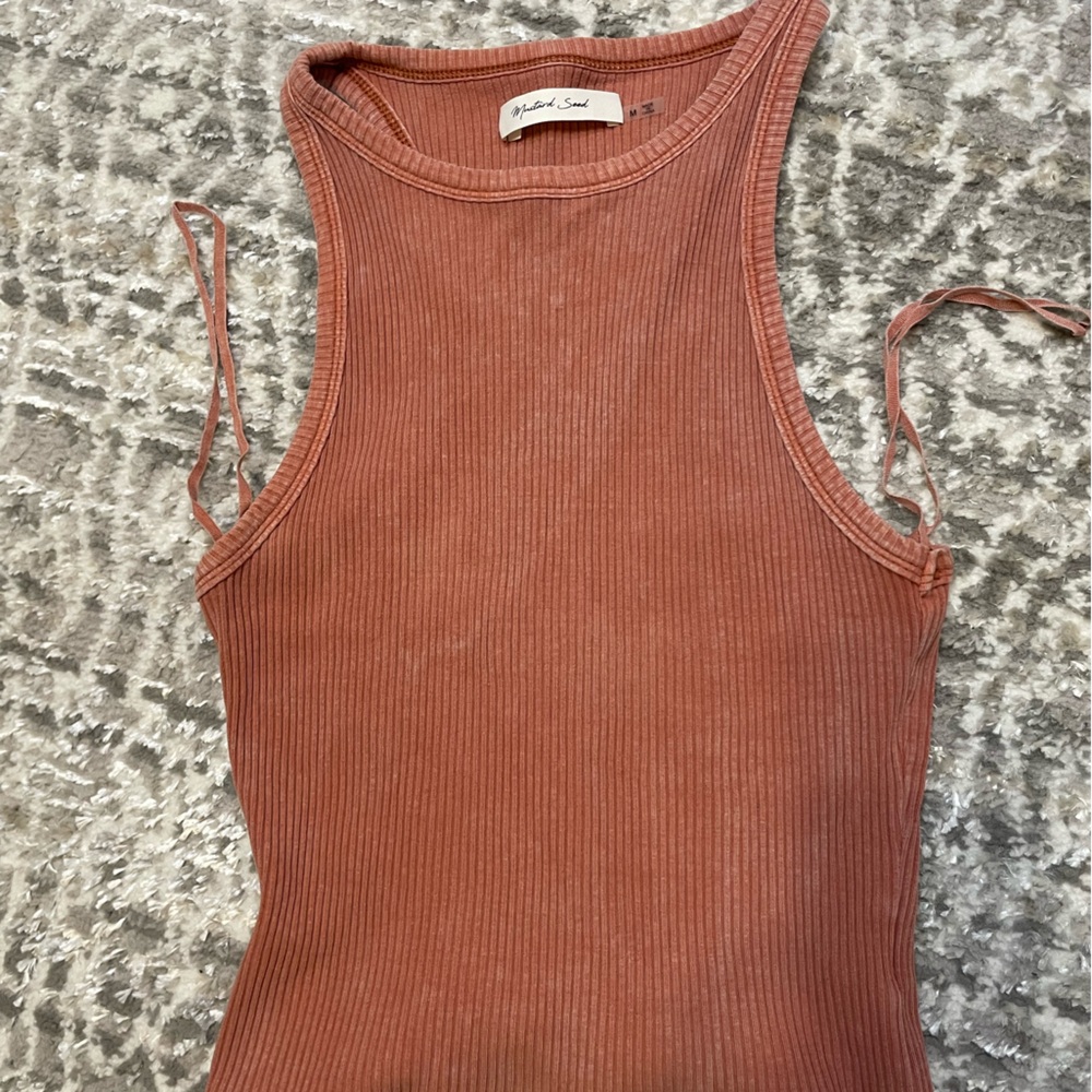 Mustard Seed terra cotta tank Top